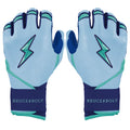 Personalized Bear Series Long Cuff Batting Gloves - Tidal Blue
