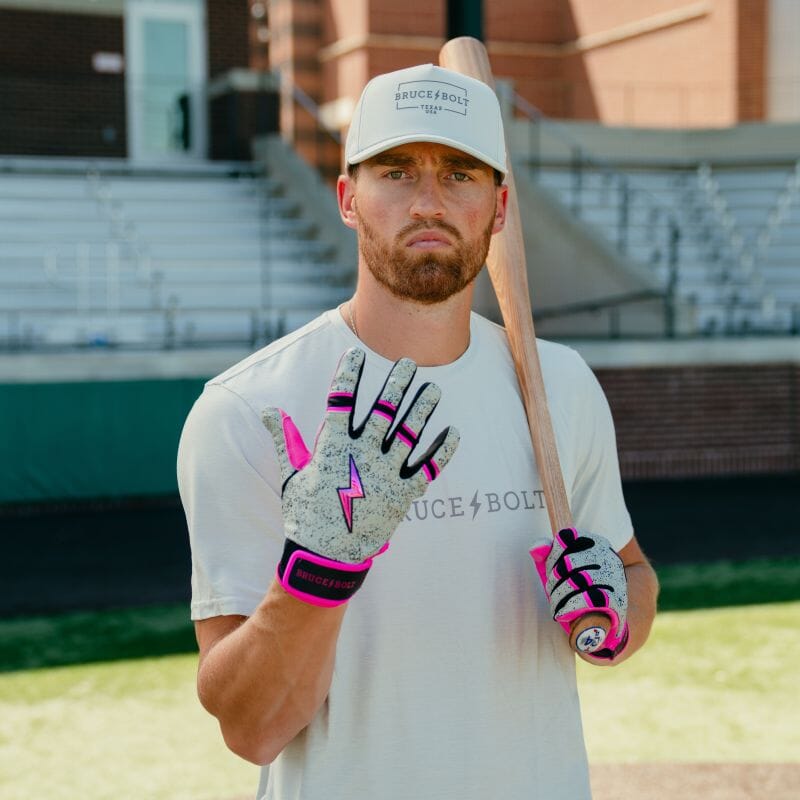 Brandon Nimmo Signature Series Short Cuff Batting Gloves - Concrete