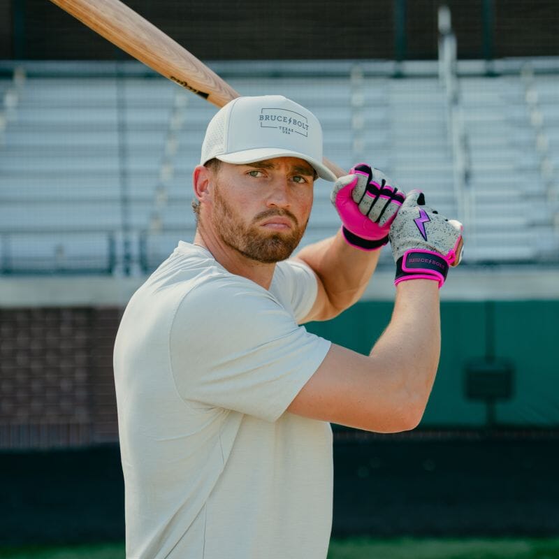 Brandon Nimmo Signature Series Short Cuff Batting Gloves - Concrete