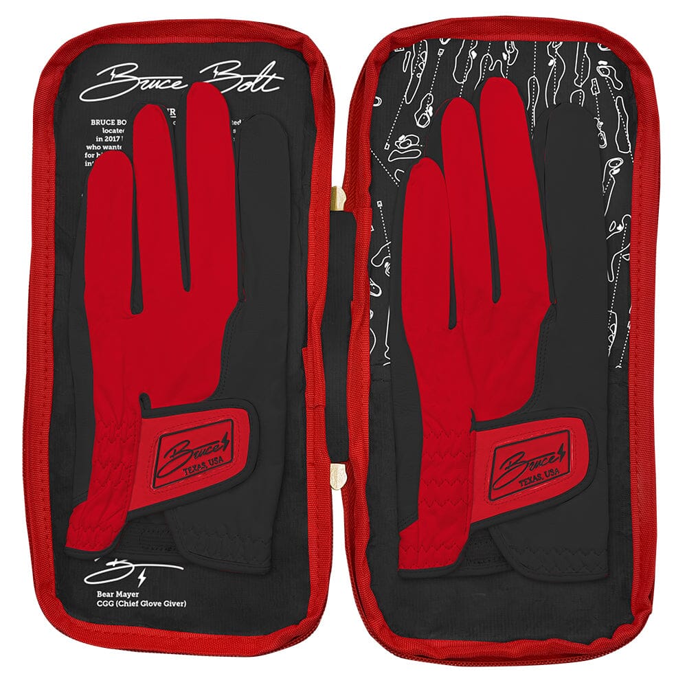 Bear Series Golf Gloves (On Left, 2-Pack) - Lubbock Black