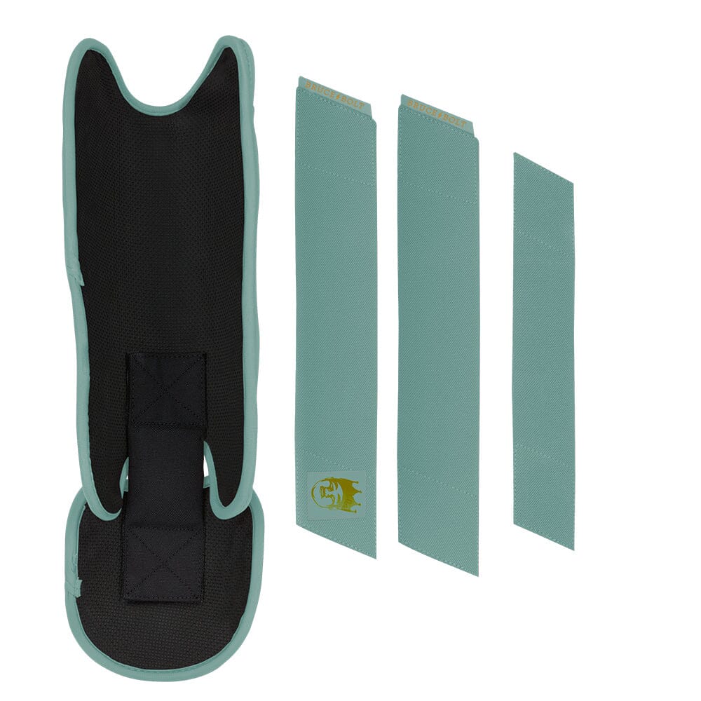 King of JUCO Creator Series Leg Guard - Mint/Gold