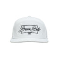 "BRUCE BOLT" Golf Performance Snapback Hat - White