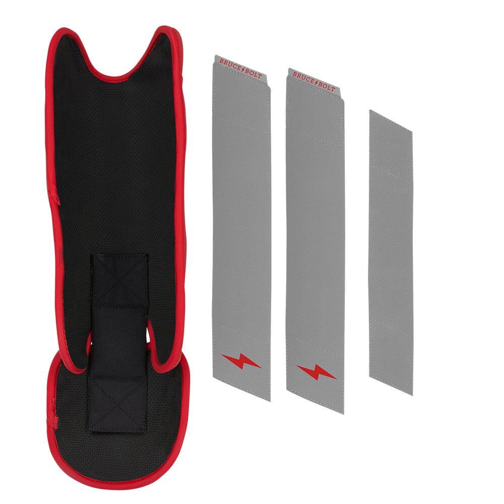 Grey Series Leg Guard - Red