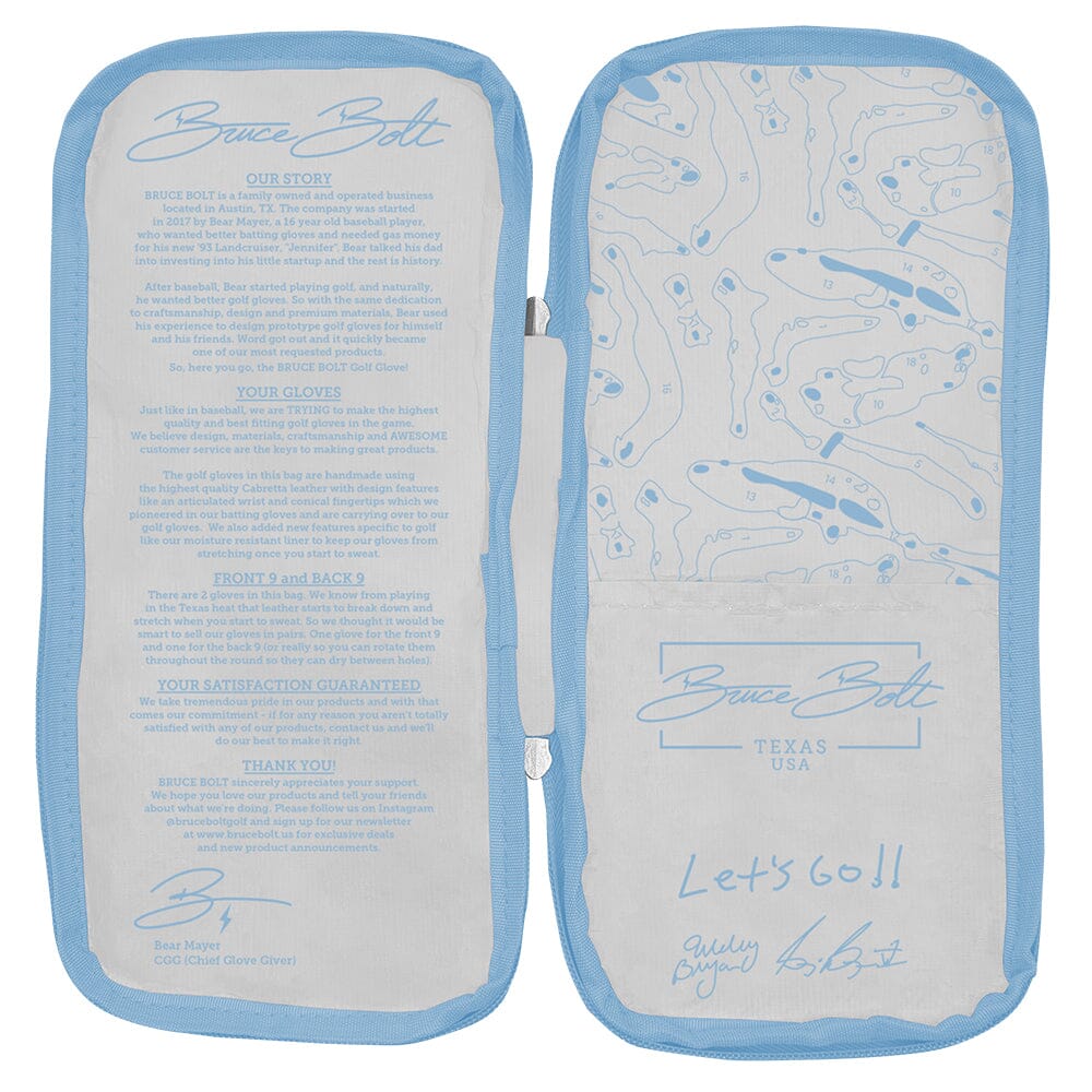 Bryan Bros Creator Series Golf Gloves (On Right, 2-Pack) - Baby Blue/Pink
