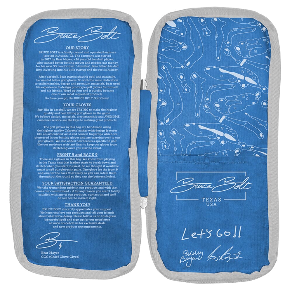 Bryan Bros Creator Series Golf Gloves (On Left, 2-Pack) - Baby Blue