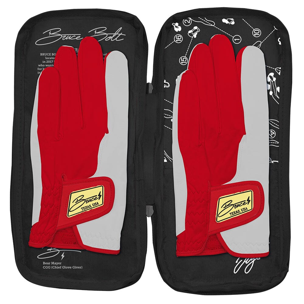 Sergio Garcia Signature Series Golf Gloves (On Left, 2-Pack) - Red/White