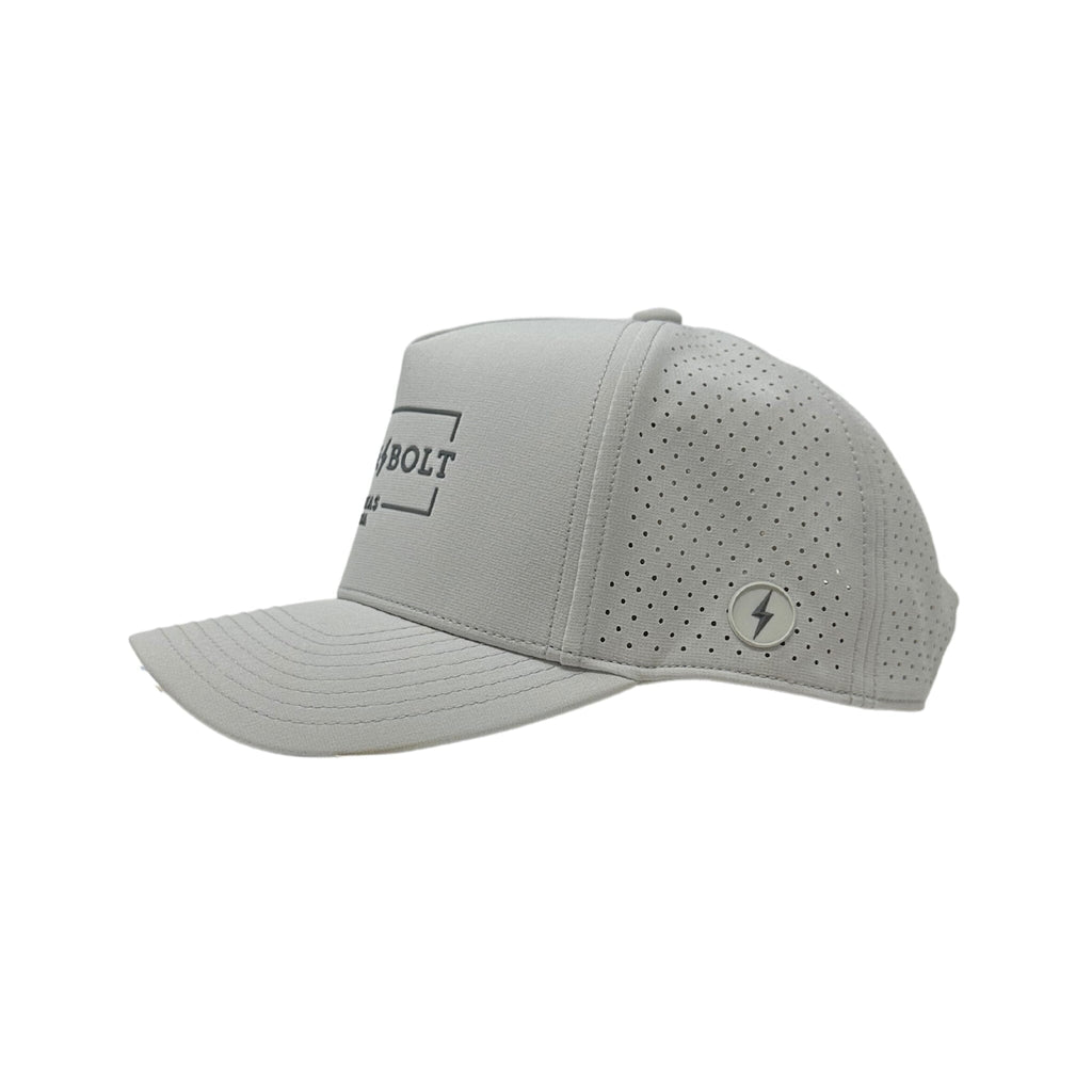 "BRUCE BOLT" Standard Snapback Hat - Grey
