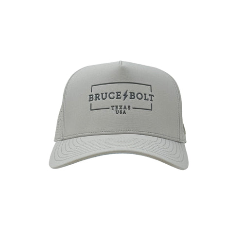 "BRUCE BOLT" Standard Snapback Hat - Grey