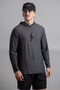SuperSoft BOLT Long Sleeve Hoodie - Charcoal