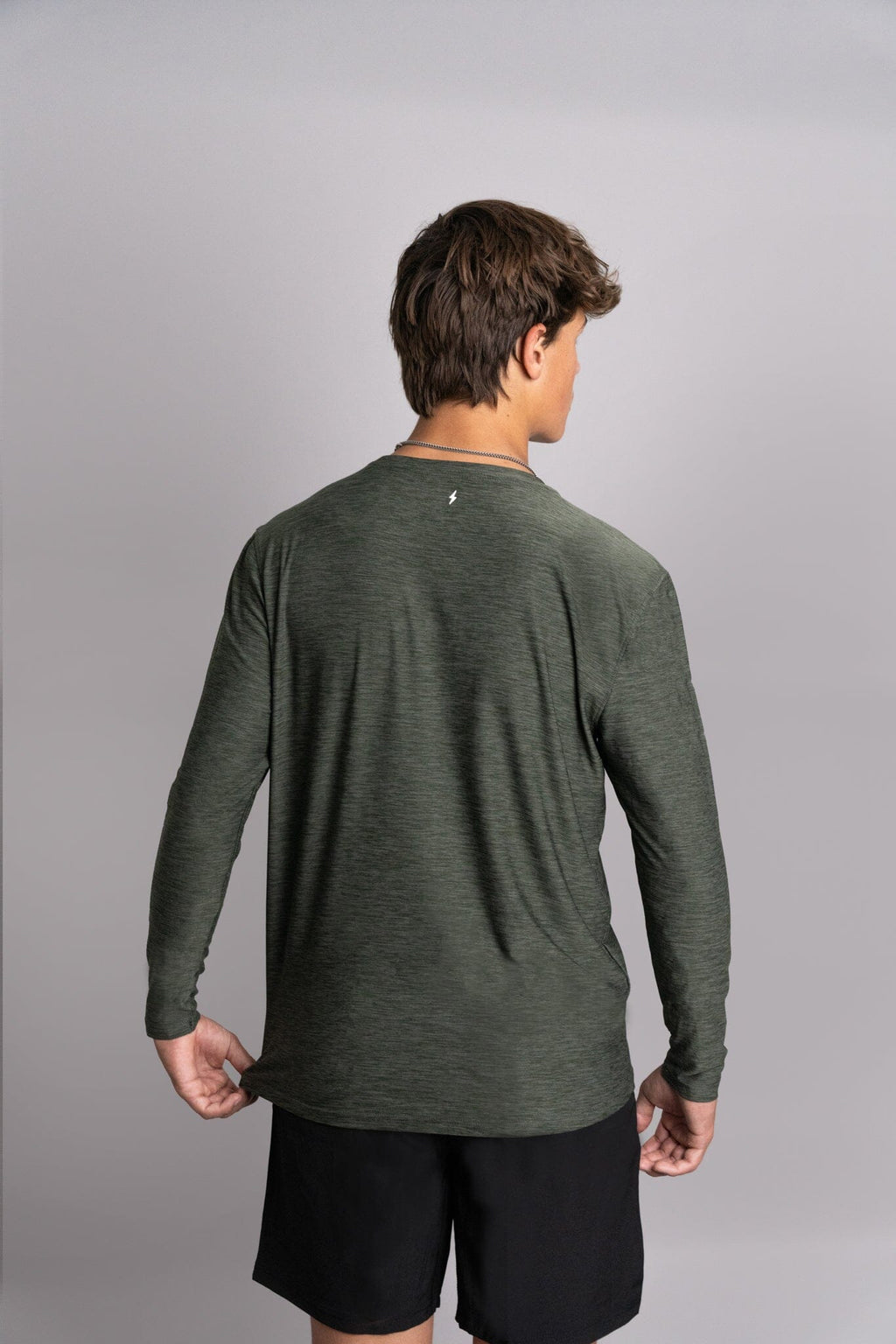 SuperSoft "BRUCE BOLT" Long Sleeve Shirt - Olive Green