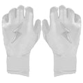 Personalized Bear Series Long Cuff Batting Gloves - Whiteout