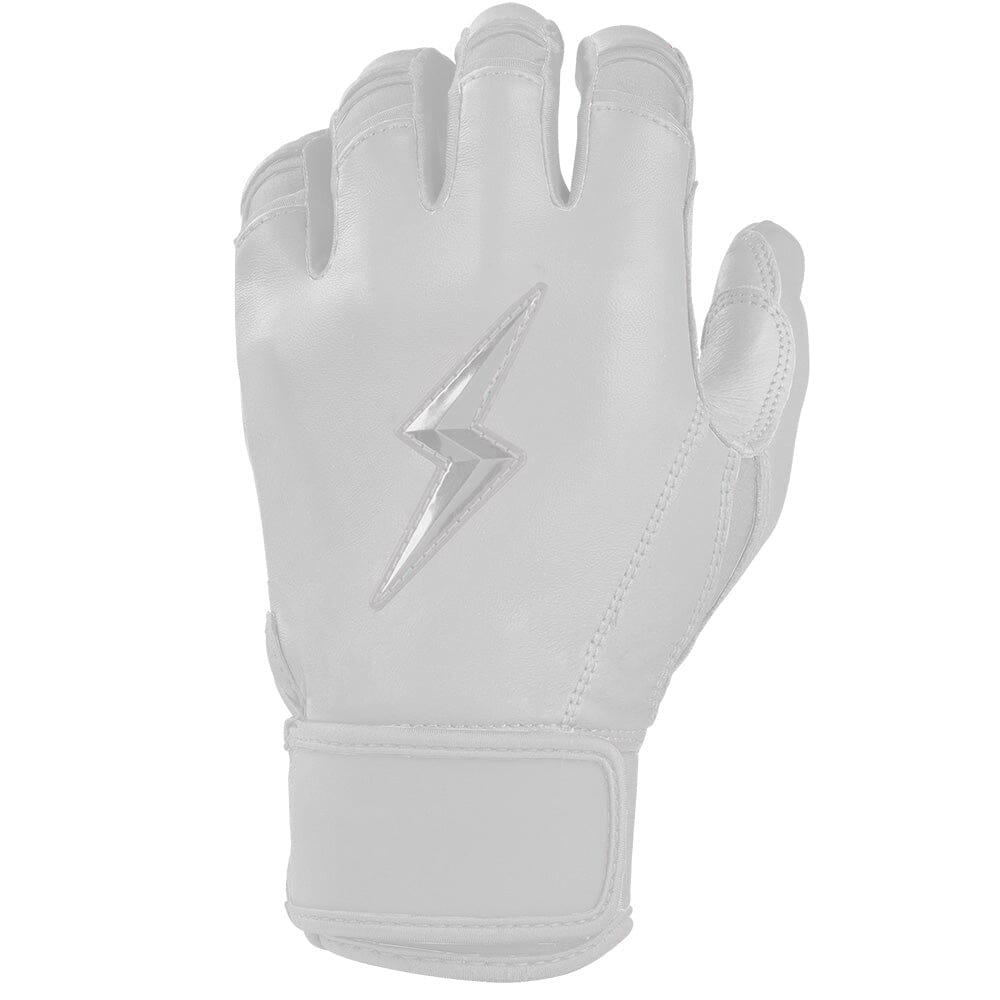Personalized Bear Series Short Cuff Batting Gloves - Whiteout