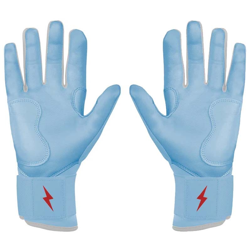 Personalized Ian Happ Signature Series Long Cuff Batting Gloves - Baby Blue