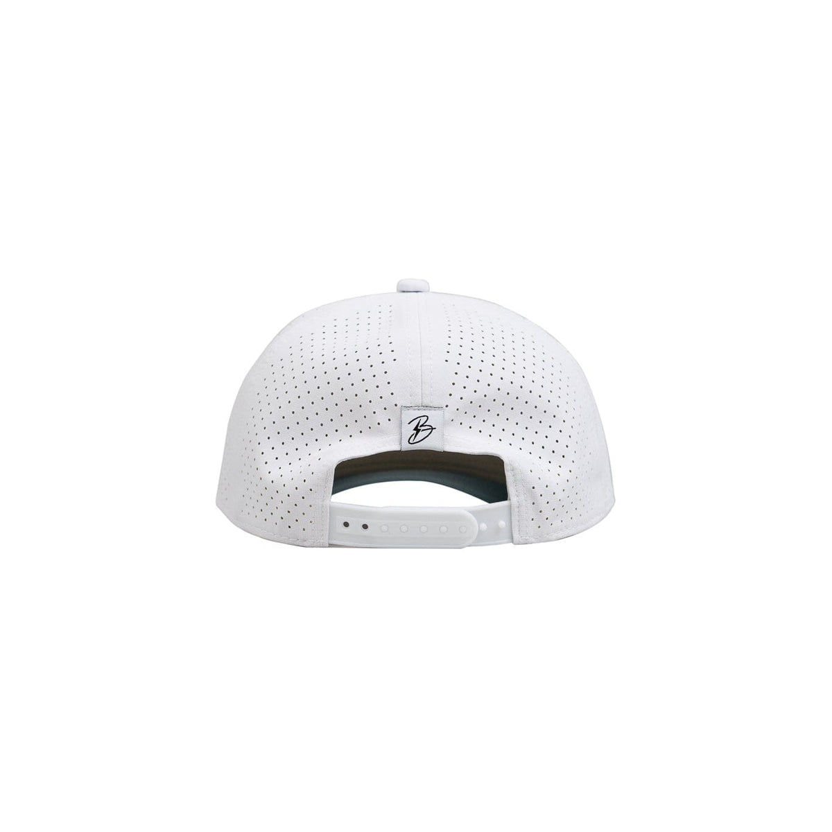 "Flying B" Pre-Curved Golf Rope Hat - White