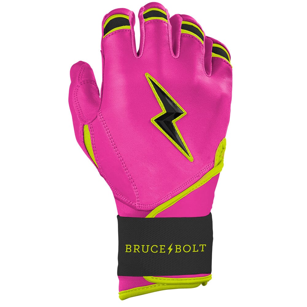 Bear Series Long Cuff Batting Gloves - Pink Lightning