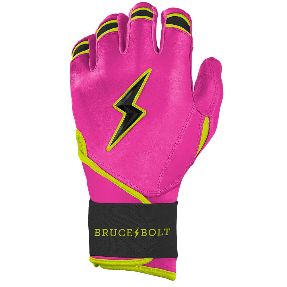 Bear Series Long Cuff Batting Gloves - Pink Lightning
