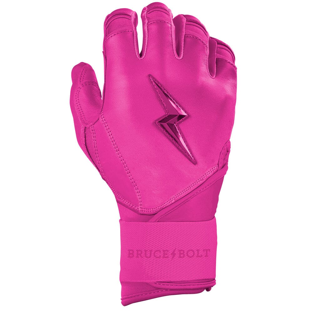 Max Clark Signature Series Long Cuff Batting Gloves - Pink