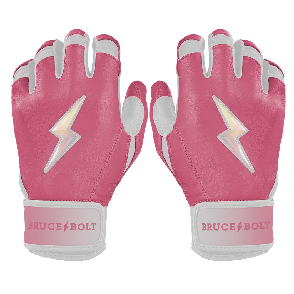 Personalized Bear Series Short Cuff Batting Gloves - Dusty Pink