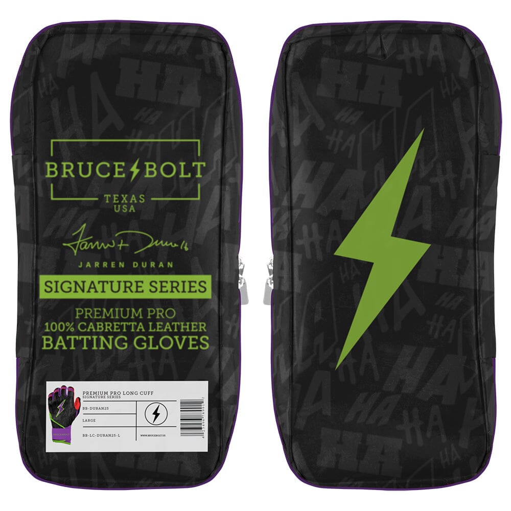 Jarren Duran Signature Series Long Cuff Batting Gloves - Black