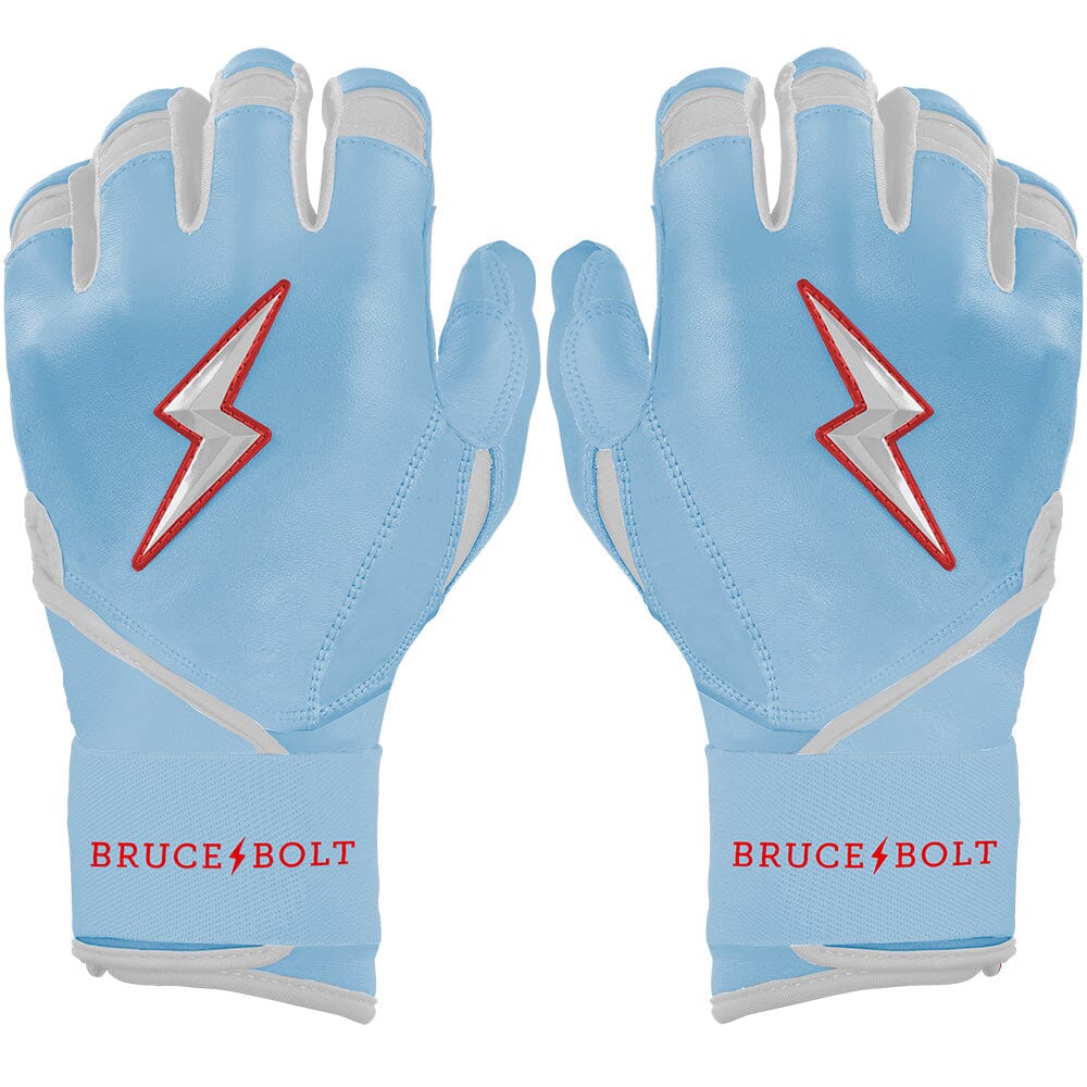 Personalized Ian Happ Signature Series Long Cuff Batting Gloves - Baby Blue
