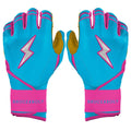 Harrison Bader Signature Series Long Cuff Batting Gloves - Blue/Pink