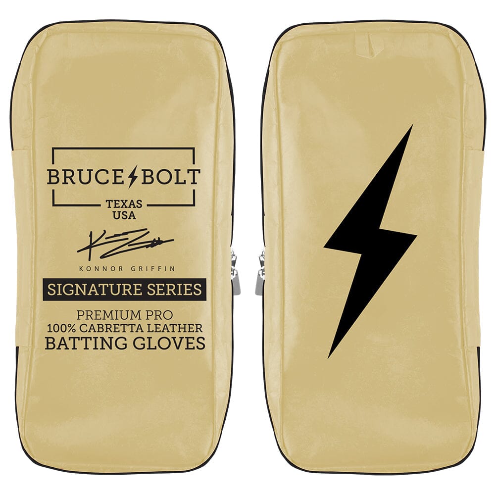 Konnor Griffin Limited Edition Long Cuff Batting Gloves - Griffin Ivory