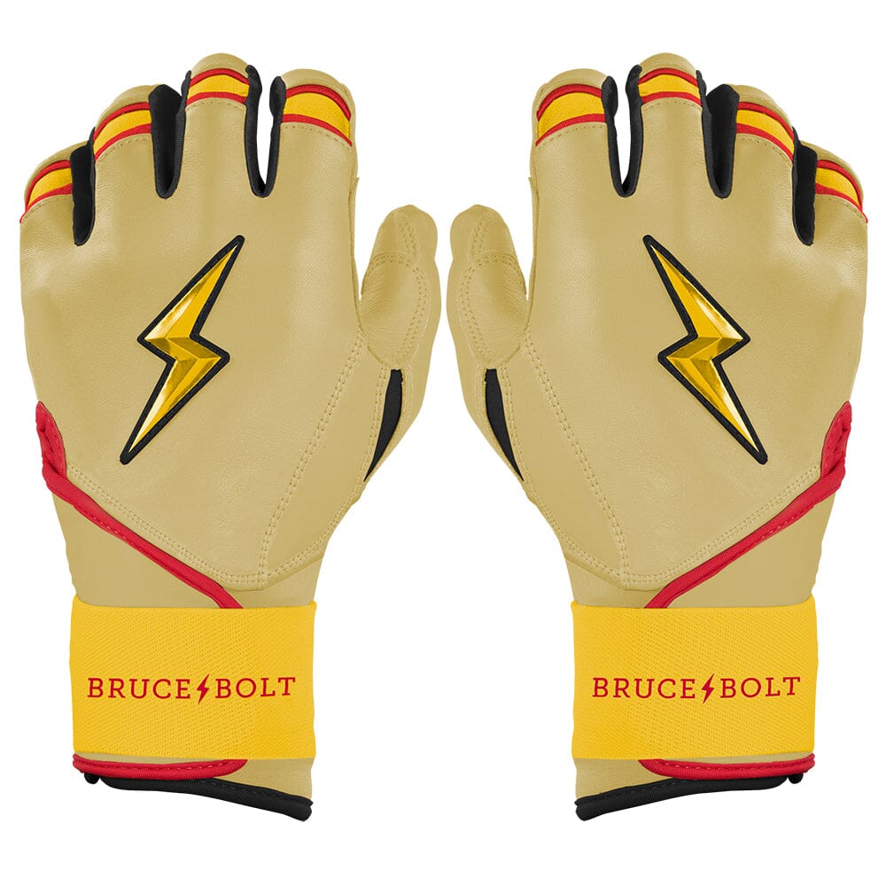 Konnor Griffin Limited Edition Long Cuff Batting Gloves - Griffin Ivory