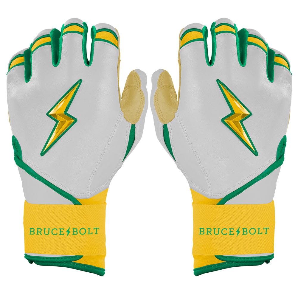 Nick Kurtz Signature Series Long Cuff Batting Gloves - Vegas White