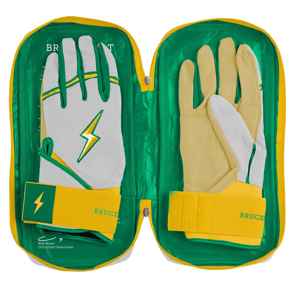 Nick Kurtz Signature Series Long Cuff Batting Gloves - Vegas White