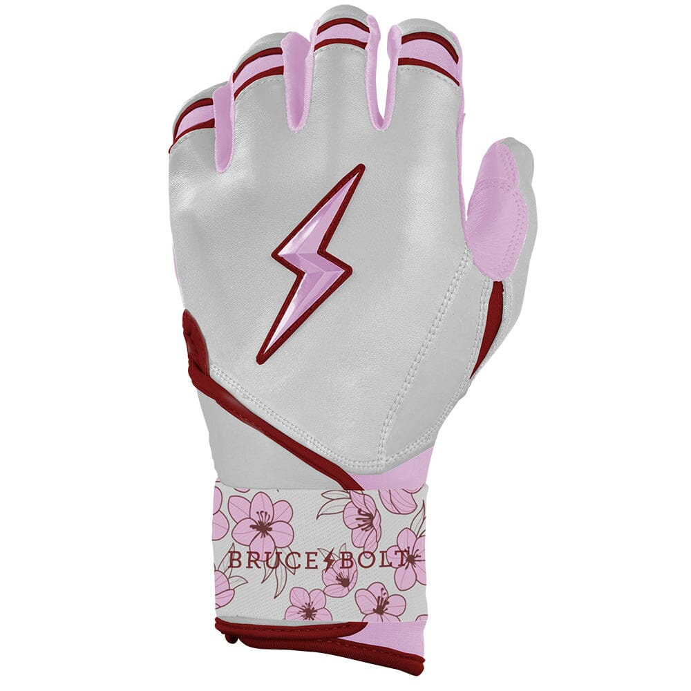 Lars Nootbaar Signature Series Long Cuff Batting Gloves - White/Pink