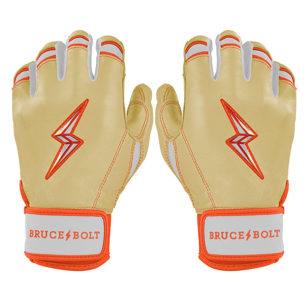 Max Clark Signature Series Short Cuff Batting Gloves - Clark Ivory