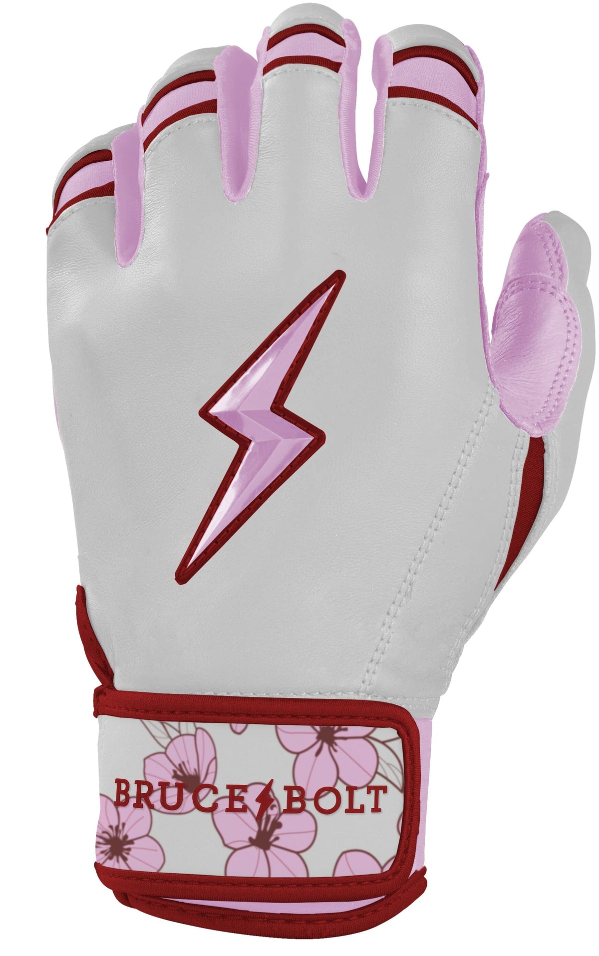 Lars Nootbaar Signature Series Short Cuff Batting Gloves - White/Pink