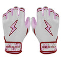 Lars Nootbaar Signature Series Short Cuff Batting Gloves - White/Pink