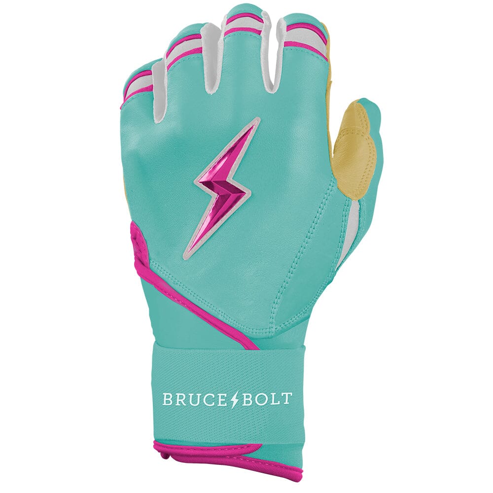 Personalized Fernando Tatis Jr. Signature Series Long Cuff Batting Gloves - Mint/Pink