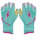 Fernando Tatis Jr. Signature Series Long Cuff Batting Gloves - Mint/Pink